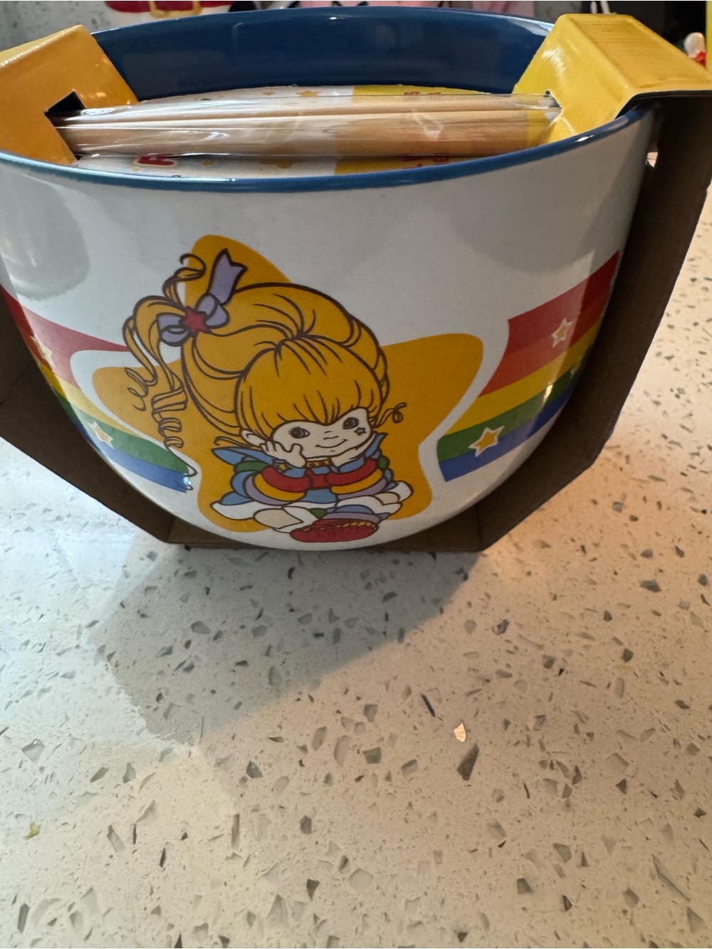 Rainbow Retro Character Treat Tin - Rainbow Stripes on White